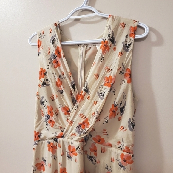 Nougat London - Silk Dress in nude color with floral print - Size 3 - Picture 2 of 7